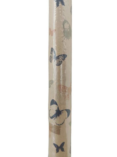Picture of KRAFT BUTTERFLY WRAPPING ROLL 70CM X 3M